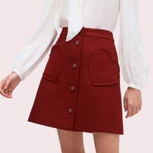 kate spade maroon skirt